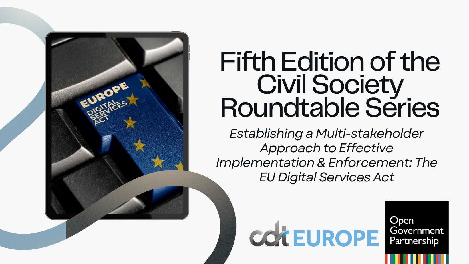 Participación del CELE en la quinta edición de la Civil Society Roundtable Series en Bruselas: la Sociedad Civil al frente